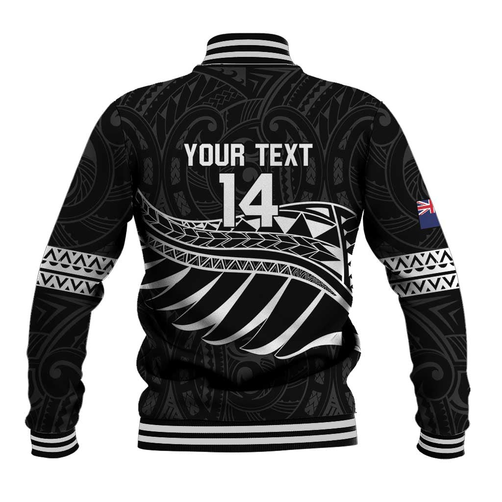 Custom Aotearoa Ice Hockey Baseball Jacket NZ Tiki Mascot - Maori Pattern LT14 - Polynesian Pride