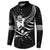 Custom Aotearoa Ice Hockey Button Sweatshirt NZ Tiki Mascot - Maori Pattern