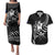 Custom Aotearoa Ice Hockey Couples Matching Puletasi and Hawaiian Shirt NZ Tiki Mascot - Maori Pattern