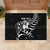 Custom Aotearoa Ice Hockey Rubber Doormat NZ Tiki Mascot - Maori Pattern