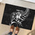 Custom Aotearoa Ice Hockey Rubber Doormat NZ Tiki Mascot - Maori Pattern