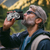 Personalised New Zealand Surfing 4 in 1 Can Cooler Tumbler Aotearoa Maori Tiki Haka LT14