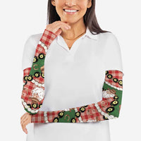 Cowboy Hawaii Mele Kalikimaka Arm Sleeves Paniolo Kukui Nut Pikake Lei Red Version - Polynesian Pride