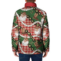 Cowboy Hawaii Mele Kalikimaka Padded Jacket Paniolo Kukui Nut Pikake Lei Red Version - Polynesian Pride