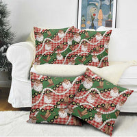 Cowboy Hawaii Mele Kalikimaka Pillow Cover Paniolo Kukui Nut Pikake Lei Red Version - Polynesian Pride