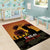 Tokelau ANZAC Day Area Rug Camouflage With Poppies Lest We Forget LT14 - Polynesian Pride