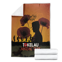 Tokelau ANZAC Day Blanket Camouflage With Poppies Lest We Forget LT14 - Polynesian Pride
