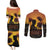 Tokelau ANZAC Day Couples Matching Puletasi and Long Sleeve Button Shirt Camouflage With Poppies Lest We Forget LT14 - Polynesian Pride