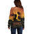 Tokelau ANZAC Day Off Shoulder Sweater Camouflage With Poppies Lest We Forget LT14 - Polynesian Pride