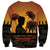 Tokelau ANZAC Day Sweatshirt Camouflage With Poppies Lest We Forget LT14 - Polynesian Pride
