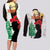Norfolk Island ANZAC Day Couples Matching Long Sleeve Bodycon Dress and Long Sleeve Button Shirt Pine Tree With Poppies Lest We Forget LT14 - Polynesian Pride