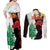 Norfolk Island ANZAC Day Couples Matching Off Shoulder Maxi Dress and Long Sleeve Button Shirt Pine Tree With Poppies Lest We Forget LT14 - Polynesian Pride