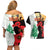 Norfolk Island ANZAC Day Couples Matching Off Shoulder Short Dress and Hawaiian Shirt Pine Tree With Poppies Lest We Forget LT14 - Polynesian Pride