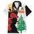 Norfolk Island ANZAC Day Family Matching Mermaid Dress and Hawaiian Shirt Pine Tree With Poppies Lest We Forget LT14 Dad's Shirt - Short Sleeve White - Polynesian Pride
