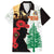 Norfolk Island ANZAC Day Family Matching Off Shoulder Long Sleeve Dress and Hawaiian Shirt Pine Tree With Poppies Lest We Forget LT14 Dad's Shirt - Short Sleeve White - Polynesian Pride