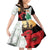 Norfolk Island ANZAC Day Kid Short Sleeve Dress Pine Tree With Poppies Lest We Forget LT14 KID White - Polynesian Pride