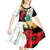 Norfolk Island ANZAC Day Kid Short Sleeve Dress Pine Tree With Poppies Lest We Forget LT14 - Polynesian Pride