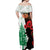 Norfolk Island ANZAC Day Off Shoulder Maxi Dress Pine Tree With Poppies Lest We Forget LT14 - Polynesian Pride