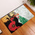 Norfolk Island ANZAC Day Rubber Doormat Pine Tree With Poppies Lest We Forget LT14 White - Polynesian Pride