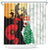 Norfolk Island ANZAC Day Shower Curtain Pine Tree With Poppies Lest We Forget LT14 White - Polynesian Pride