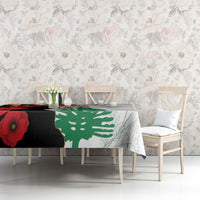 Norfolk Island ANZAC Day Tablecloth Pine Tree With Poppies Lest We Forget LT14 - Polynesian Pride