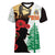 Norfolk Island ANZAC Day Women V Neck T Shirt Pine Tree With Poppies Lest We Forget LT14 Female White - Polynesian Pride