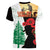 Norfolk Island ANZAC Day Women V Neck T Shirt Pine Tree With Poppies Lest We Forget LT14 - Polynesian Pride