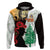 Norfolk Island ANZAC Day Zip Hoodie Pine Tree With Poppies Lest We Forget LT14 Pullover Hoodie White - Polynesian Pride