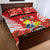Tonga ANZAC Day Quilt Bed Set Camouflage With Poppies Lest We Forget LT14 - Polynesian Pride