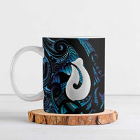 Hei Matau New Zealand Matariki Ceramic Mug NZ Fish Hook Maori Art LT14 Purple - Polynesian Pride