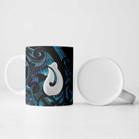 Hei Matau New Zealand Matariki Ceramic Mug NZ Fish Hook Maori Art LT14 - Polynesian Pride