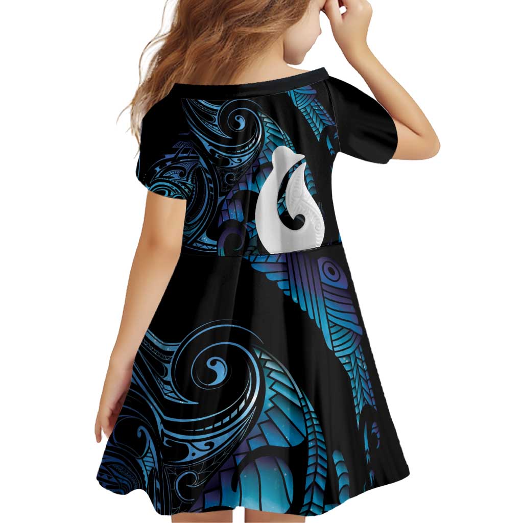 Hei Matau New Zealand Matariki Family Matching Summer Maxi Dress and Hawaiian Shirt NZ Fish Hook Maori Art