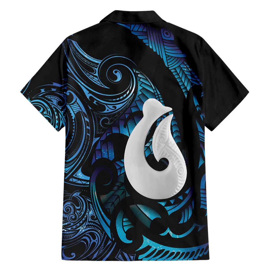 Hei Matau New Zealand Matariki Family Matching Summer Maxi Dress and Hawaiian Shirt NZ Fish Hook Maori Art