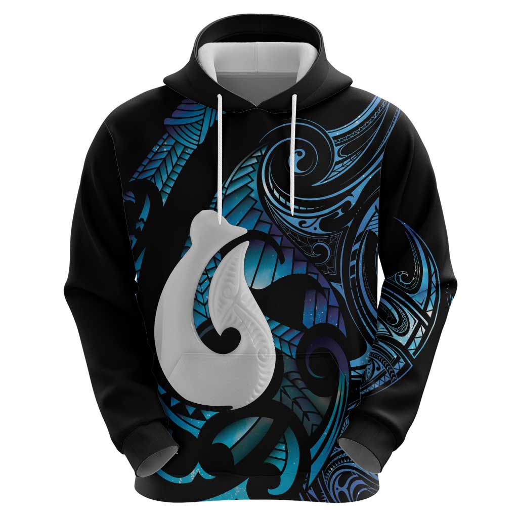 Hei Matau New Zealand Matariki Hoodie NZ Fish Hook Maori Art LT14 - Polynesian Pride
