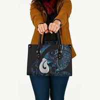Hei Matau New Zealand Matariki Leather Bag NZ Fish Hook Maori Art LT14 - Polynesian Pride