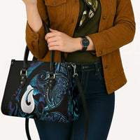 Hei Matau New Zealand Matariki Leather Bag NZ Fish Hook Maori Art LT14 - Polynesian Pride