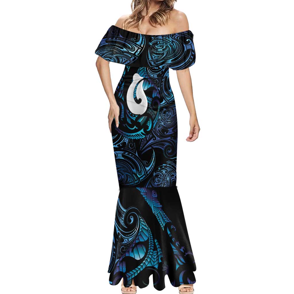 Hei Matau New Zealand Matariki Mermaid Dress NZ Fish Hook Maori Art