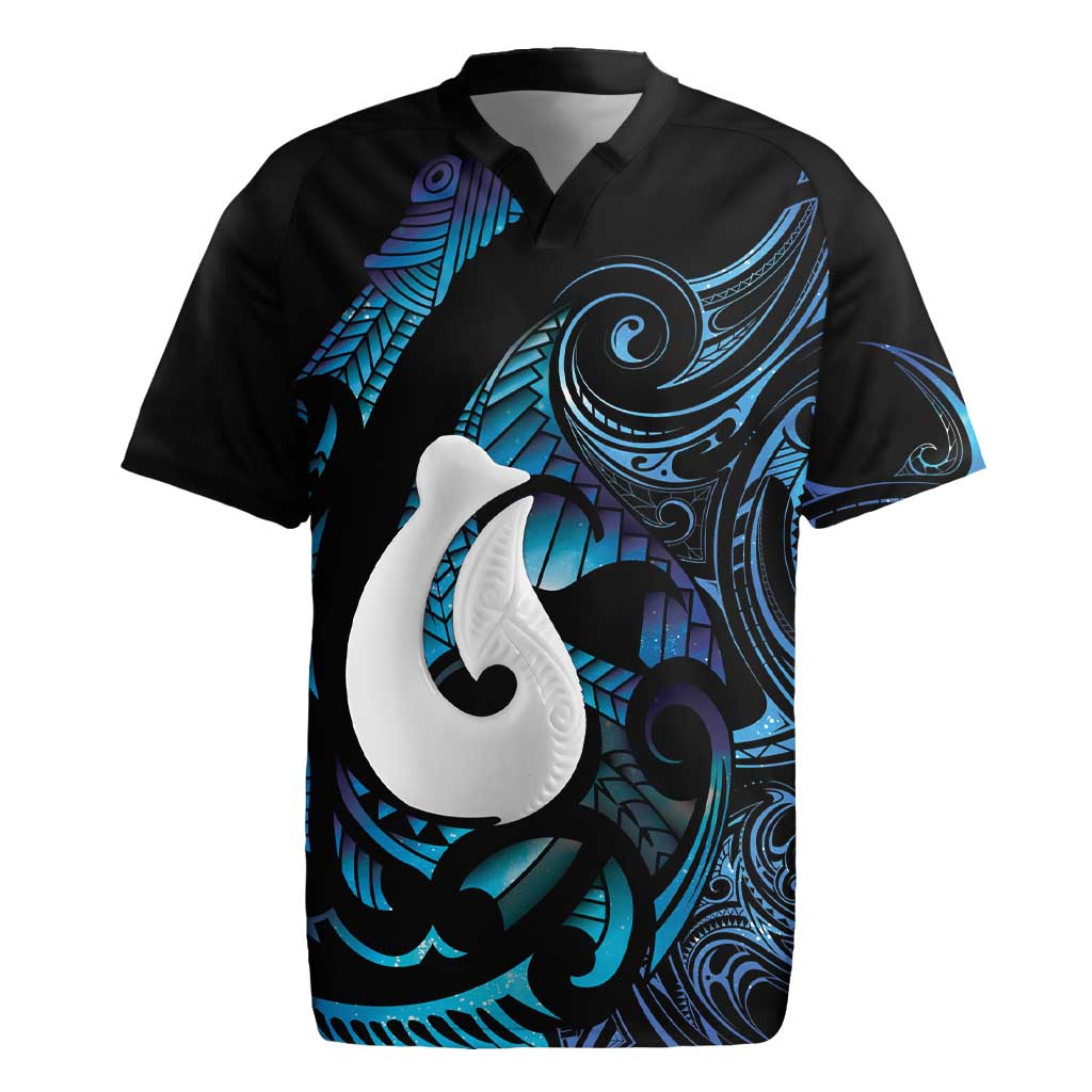 Hei Matau New Zealand Matariki Rugby Jersey NZ Fish Hook Maori Art