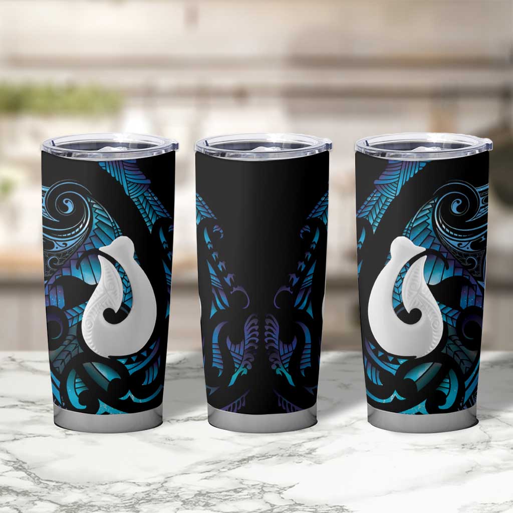 Hei Matau New Zealand Matariki Tumbler Cup NZ Fish Hook Maori Art LT14 - Polynesian Pride