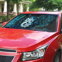 Manaia New Zealand Matariki Auto Sun Shade NZ Paua Shell Maori Art LT14 - Polynesian Pride