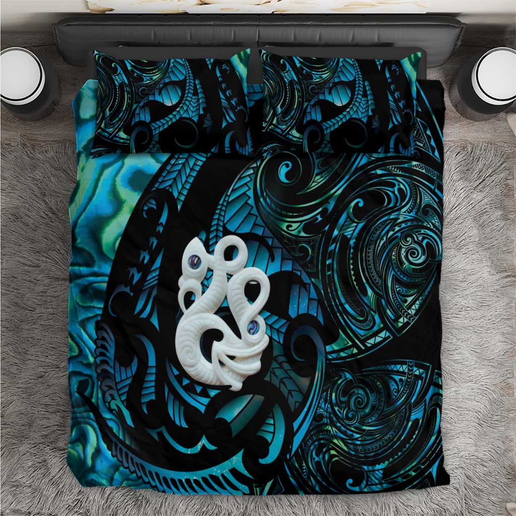 Manaia New Zealand Matariki Bedding Set NZ Paua Shell Maori Art