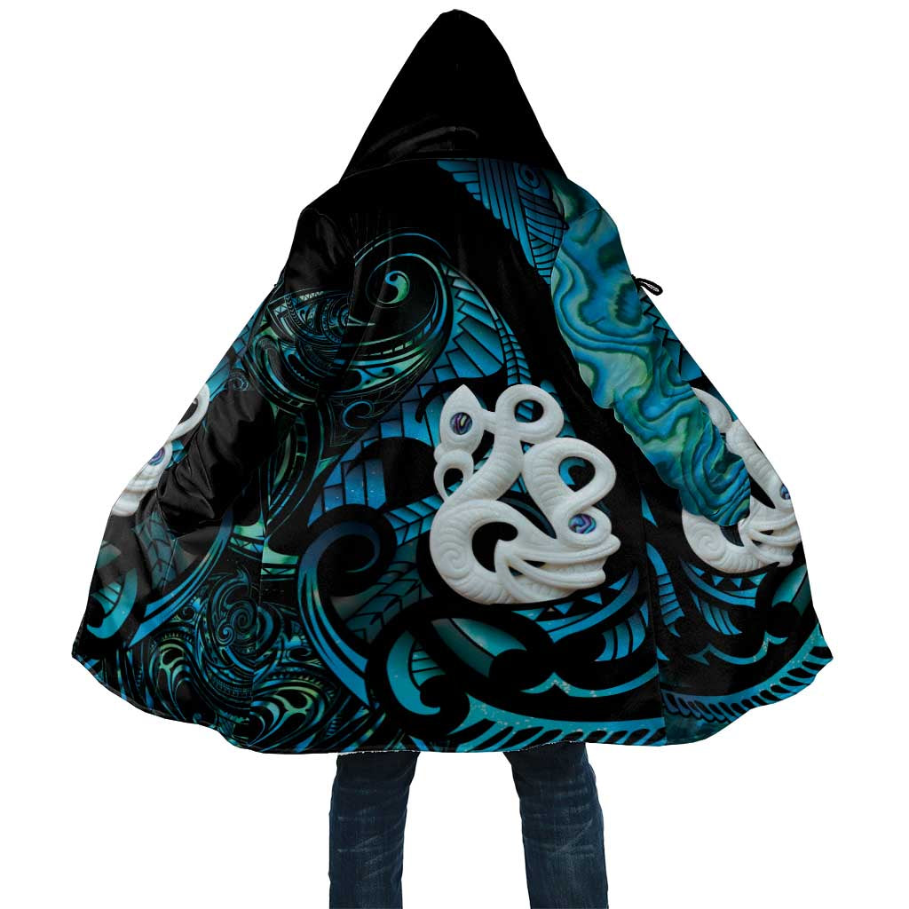 Manaia New Zealand Matariki Cloak NZ Paua Shell Maori Art LT14 Unisex Turquoise - Polynesian Pride