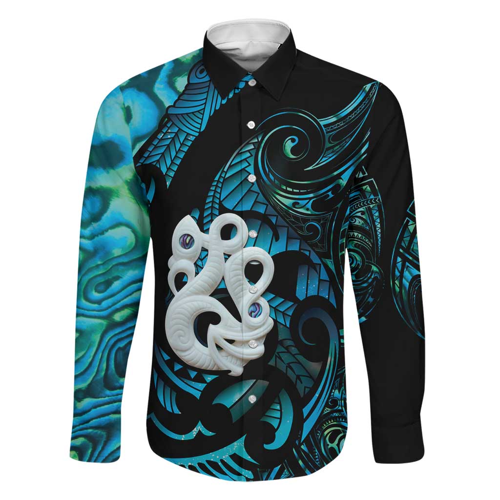 Manaia New Zealand Matariki Family Matching Short Sleeve Bodycon Dress and Hawaiian Shirt NZ Paua Shell Maori Art