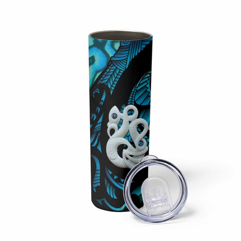 Manaia New Zealand Matariki Skinny Tumbler NZ Paua Shell Maori Art