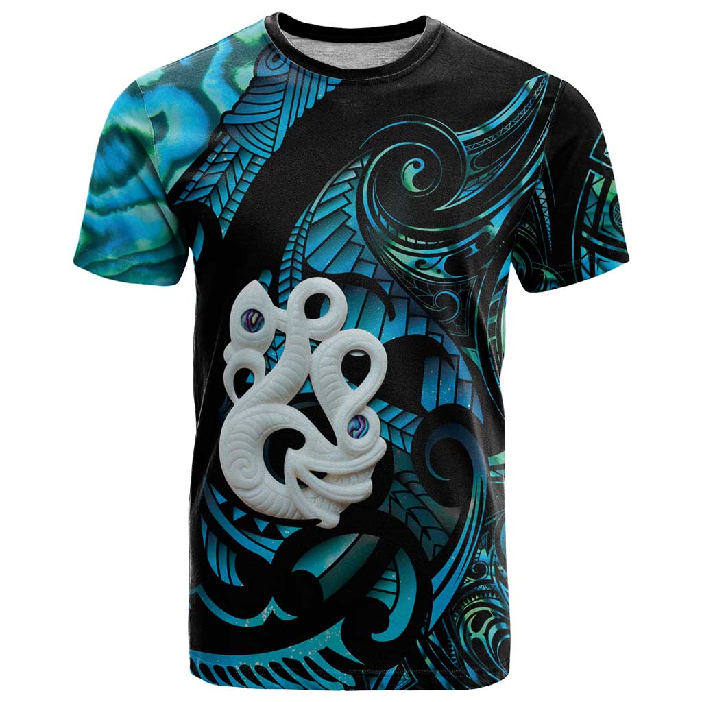 Manaia New Zealand Matariki T Shirt NZ Paua Shell Maori Art