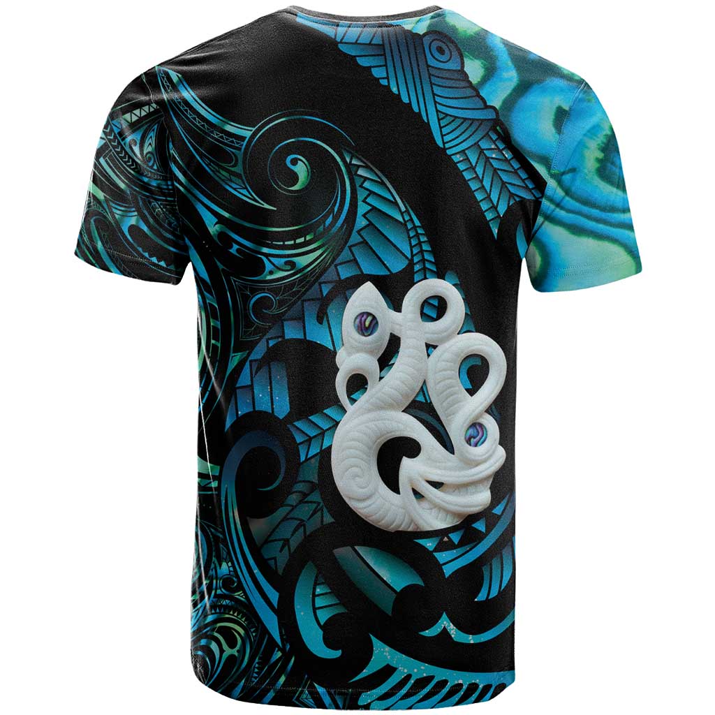 Manaia New Zealand Matariki T Shirt NZ Paua Shell Maori Art