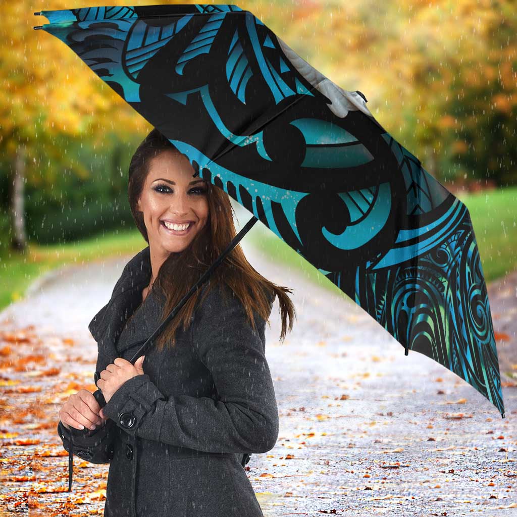 Manaia New Zealand Matariki Umbrella NZ Paua Shell Maori Art LT14 - Polynesian Pride