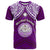 Custom Marshall Islands T Shirt Purple Polynesian Tribal Mix Coat Of Arms LT14 Purple - Polynesian Pride