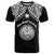 Custom Marshall Islands T Shirt Black Polynesian Tribal Mix Coat Of Arms LT14 Black - Polynesian Pride