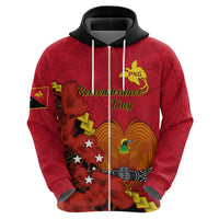 Custom Remembrance Day PNG Hoodie Papua New Guinea We Will Remember Them LT14 - Polynesian Pride